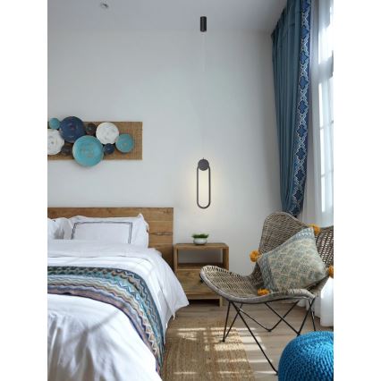 Immax NEO 07232L - Himmennettävä LED-kattokruunu johdossa NEO LITE OVALE LED/22W/230V 2700-6500K Wi-Fi Tuya + kauko-ohjaus