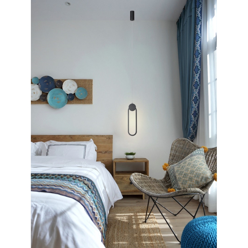 Immax NEO 07232L - Himmennettävä LED-kattokruunu johdossa NEO LITE OVALE LED/22W/230V 2700-6500K Wi-Fi Tuya + kauko-ohjaus