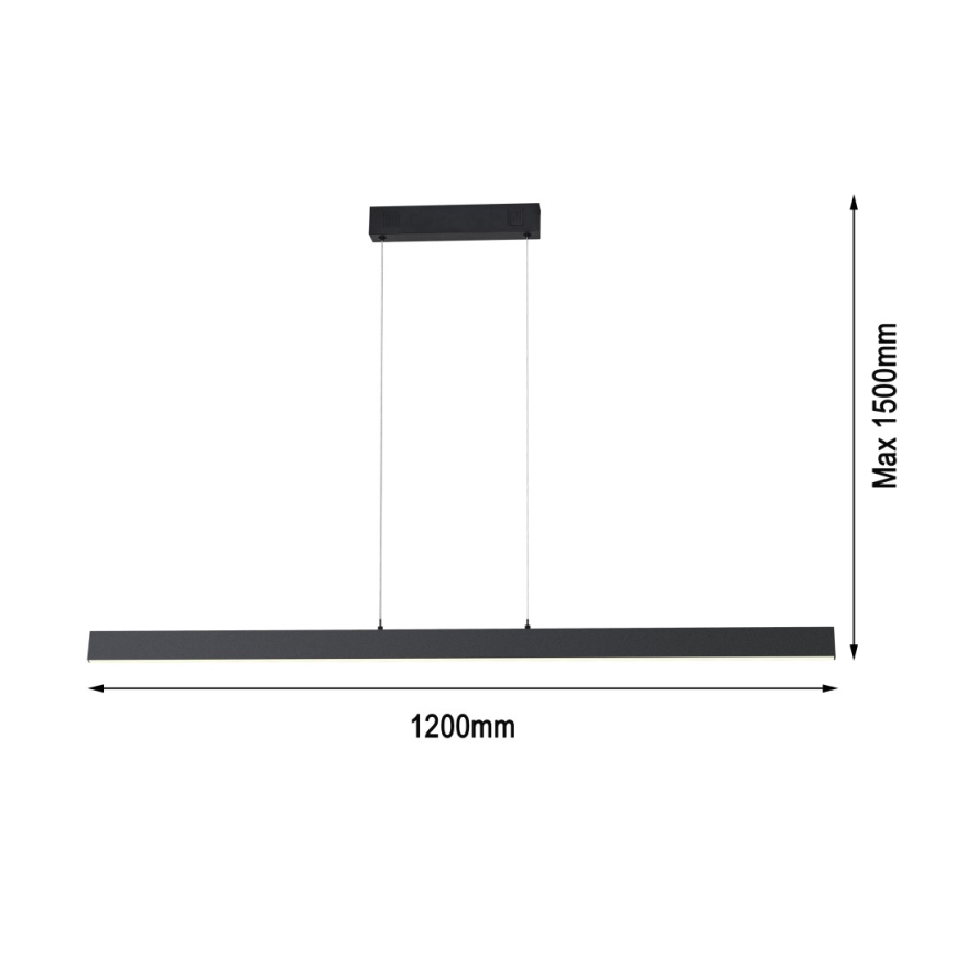 Immax NEO 07234L - Himmennettävä LED-kattokruunu johdossa NEO LITE TRIANGOLO LED/28W/230V Wi-Fi Tuya 2700-6500K + kauko-ohjaus