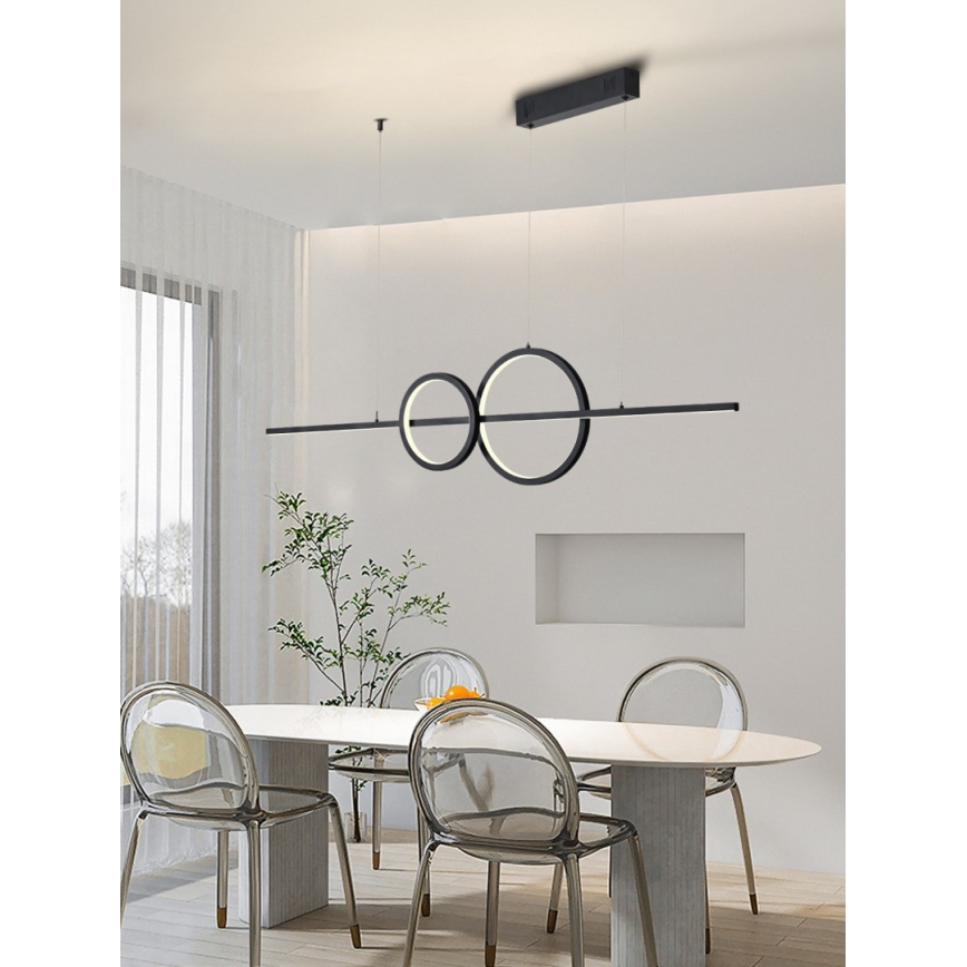 Immax NEO 07236L - Himmennettävä LED-kattokruunu johdossa NEO LITE RONDAS LED/56W/230V Tuya Wi-Fi 2700-6500K + kauko-ohjaus