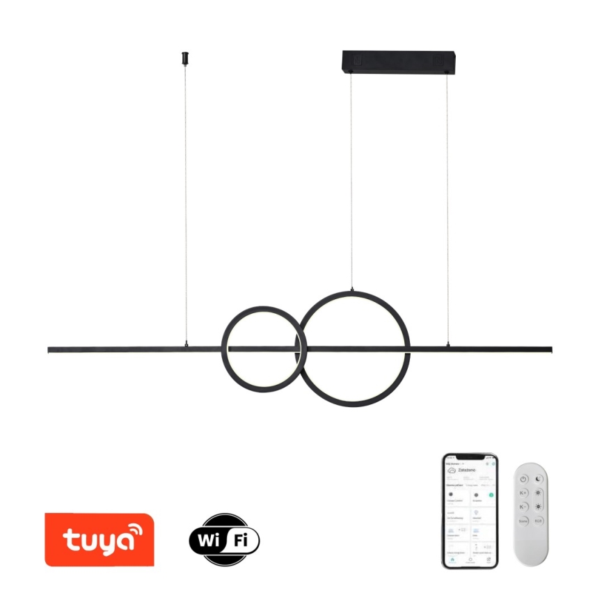 Immax NEO 07236L - Himmennettävä LED-kattokruunu johdossa NEO LITE RONDAS LED/56W/230V Tuya Wi-Fi 2700-6500K + kauko-ohjaus