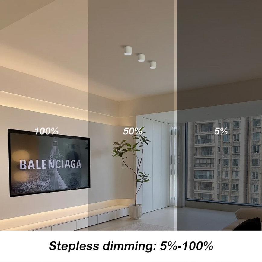 Immax NEO 07241L - Himennettävä LED-kattovalaisin RONDATE LED/18W/230V 11,5cm Wi-Fi Tuya