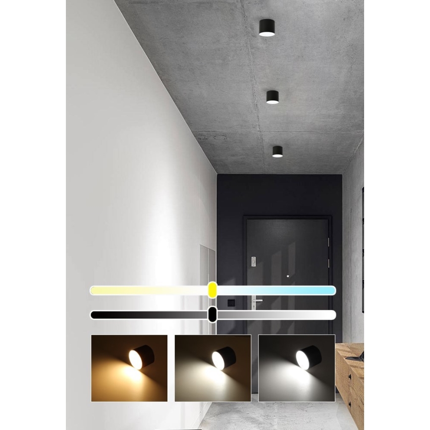 Immax NEO 07242L - LED Himennettävä kattovalaisin RONDATE LED/18W/230V 11,5 cm Wi-Fi Tuya