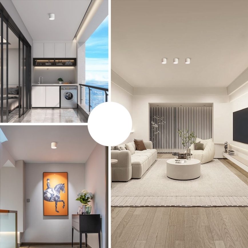 Immax NEO 07243L - LED himmennettävä kattovalaisin RONDATE LED/32W/230V 16,5 cm Wi-Fi Tuya