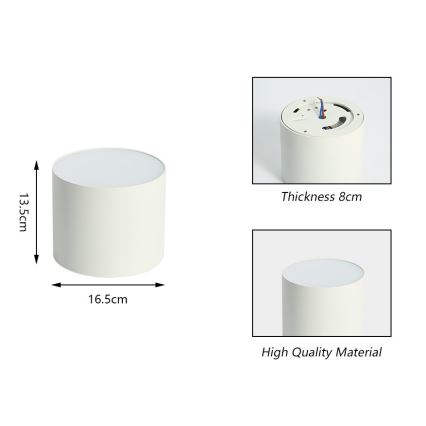 Immax NEO 07243L - LED himmennettävä kattovalaisin RONDATE LED/32W/230V 16,5 cm Wi-Fi Tuya