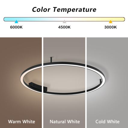 Immax NEO 07246-80 - Himmennettävä LED-kattovalaisin FINO LED/55W/230V 80cm Tuya + kauko-ohjaus