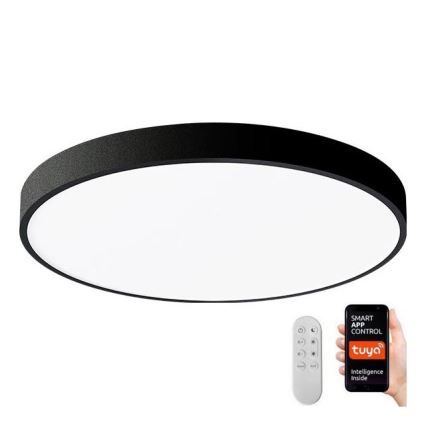 Immax NEO 07248L - Himmennettävä LED-kattovalaisin NEO LITE SEMPLICI LED/36W/230V 3000-6000K Wi-Fi Tuya musta + kauko-ohjaus