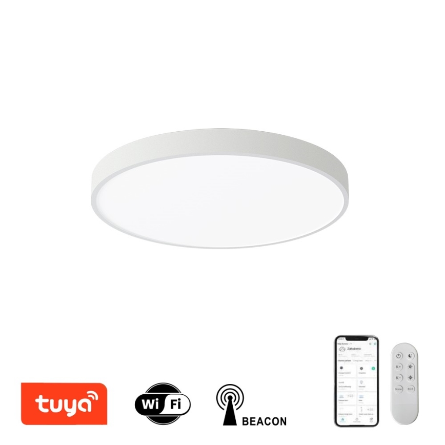 Immax NEO 07251L - Himmennettävä LED-kattovalaisin NEO LITE SEMPLICI LED/36W/230V 3000-6000K Wi-Fi Tuya valkoinen + kauko-ohjaus