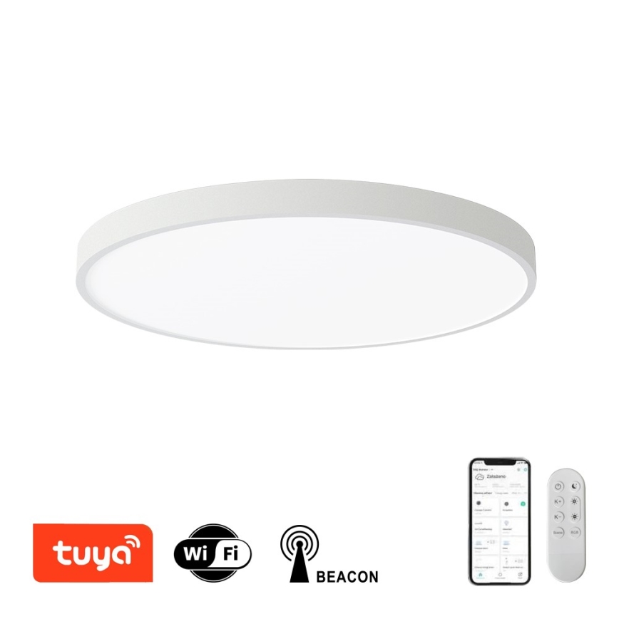 Immax NEO 07253L - Himmennettävä LED-kattovalaisin NEO LITE SEMPLICI LED/60W/230V 3000-6000K Wi-Fi Tuya valkoinen + kauko-ohjaus