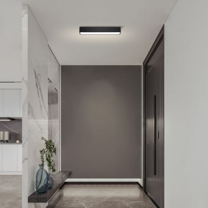 Immax NEO 07254L - himmennettävä LED-kattovalaisin NEO LITE LUNGO LED/20W/230V 3000-6000K Wi-Fi Tuya musta + kaukosäädin