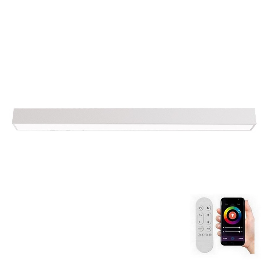 Immax NEO 07259L - himmennettävä LED-kattovalaisin NEO LITE LUNGO LED/38W/230V 3000-6000K Wi-Fi Tuya valkoinen + kaukosäädin