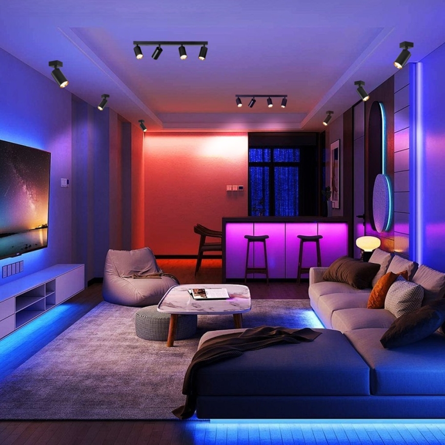 Immax NEO 07264W - himmennettävä LED RGB+CCT kohdevalaisin NEO LITE PUNTO 4xGU10/6W/230V Wi-Fi Tuya