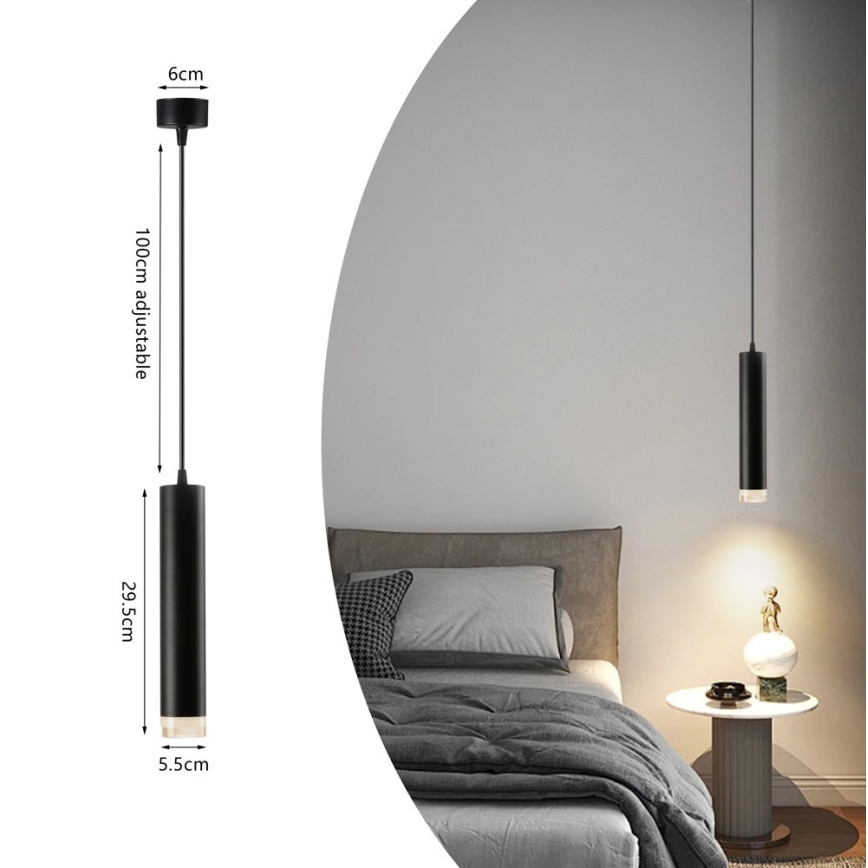 Immax NEO 07275Z - LED RGB+CCT himmennettävä kattovalaisin köydellä NEO PUNTO 1xGU10/4,8W/230V Tuya