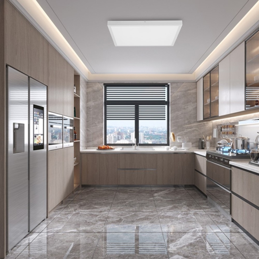 Immax NEO 07277L - Himmennettävä kylpyhuoneen LED-kattovalaisin NEO LITE FRAME LED/50W/230V IP44 Wi-Fi Tuya +remote hallinta valkoinen