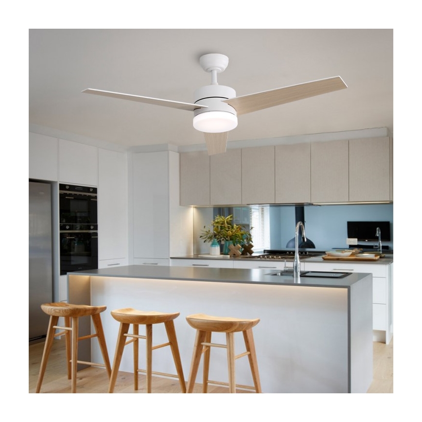 Immax NEO 07284L - LED+CCT Himmennettävä kattotuuletin VARIABLE LED/24W/230V 3000/4000/6000K Wi-Fi Tuya halkaisija 132 cm + kaukosäädin