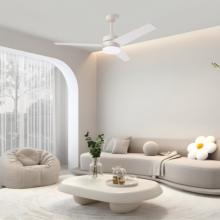 Immax NEO 07284L - LED+CCT Himmennettävä kattotuuletin VARIABLE LED/24W/230V 3000/4000/6000K Wi-Fi Tuya halkaisija 132 cm + kaukosäädin