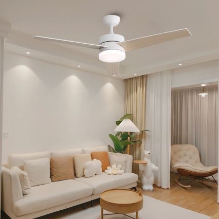 Immax NEO 07284L - LED+CCT Himmennettävä kattotuuletin VARIABLE LED/24W/230V 3000/4000/6000K Wi-Fi Tuya halkaisija 132 cm + kaukosäädin