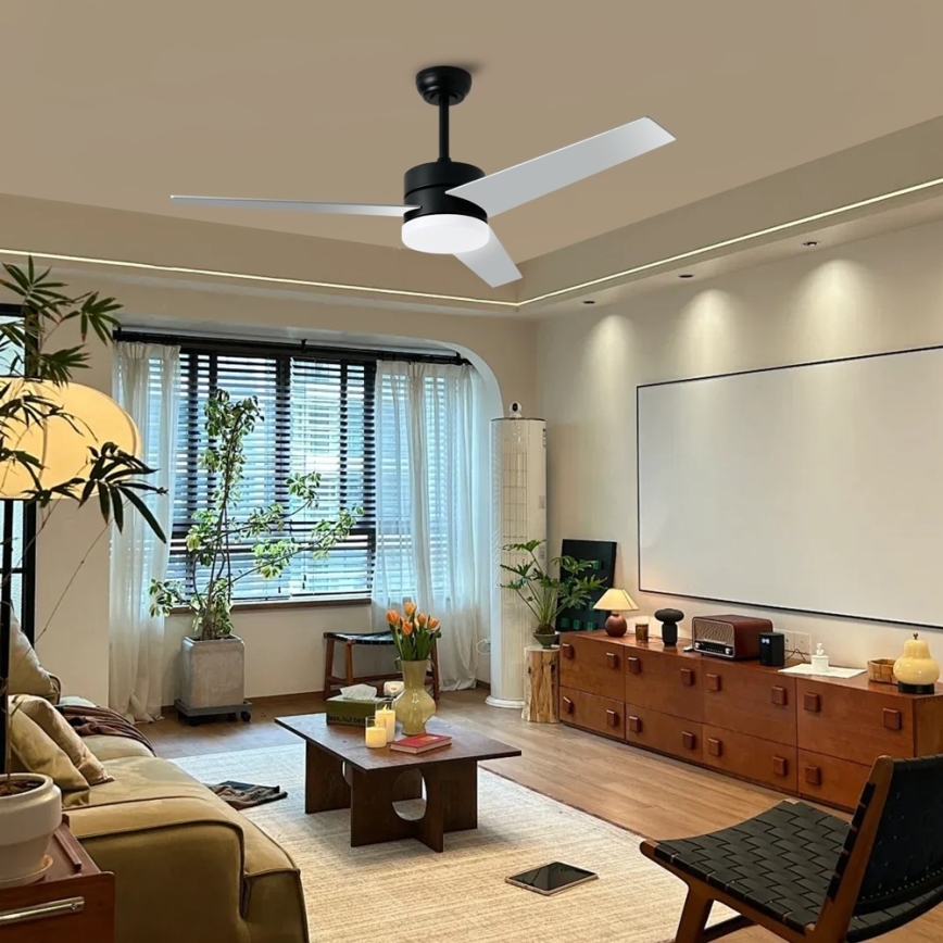 Immax NEO 07285L - LED+CCT himmennettävä kattotuuletin VARIABLE, 24W/230V, 3000/4000/6000K, Wi‑Fi (Tuya), halkaisija 132 cm + kaukosäädin