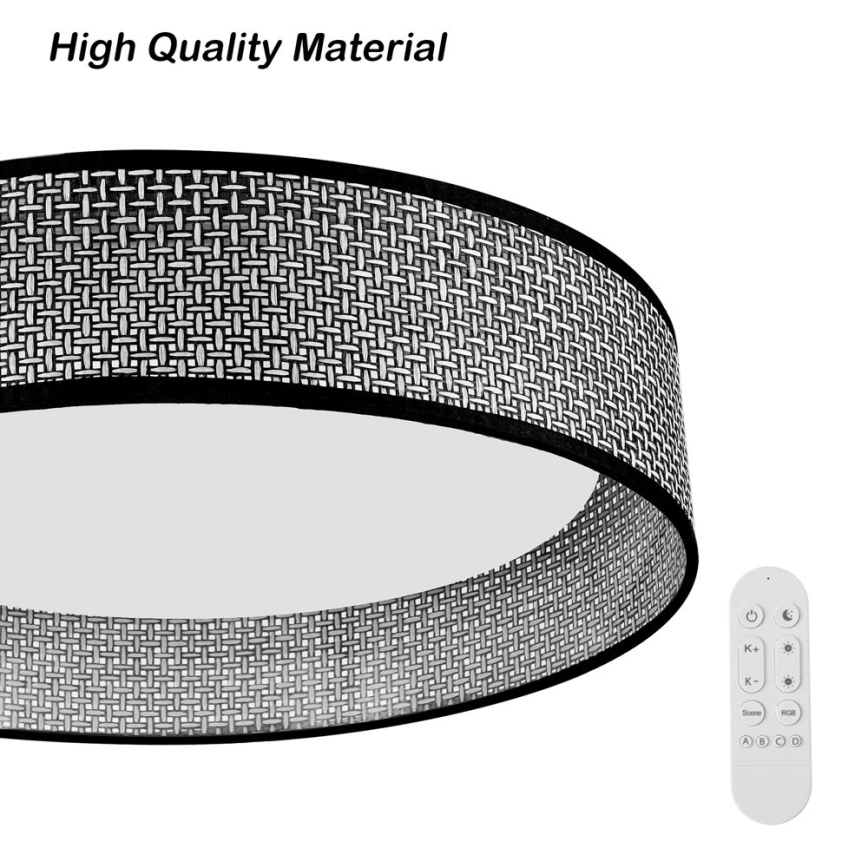 Immax NEO 07287L - LED+CCT himmennettävä kattovalaisin LONA LED/36W/230V 3000-6000K Wi-Fi Tuya Ø 45,5 cm + kaukosäädin