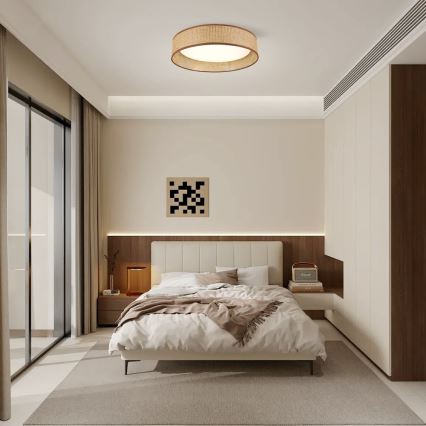 Immax NEO 07288L - LED+CCT himmennettävä kattovalaisin LONA LED/36W/230V 3000-6000K Wi-Fi Tuya Ø 45,5 cm + kaukosäädin