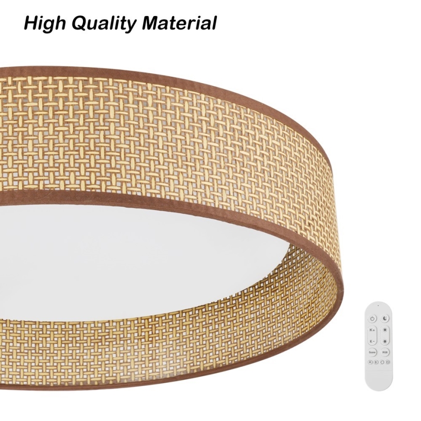 Immax NEO 07288L - LED+CCT himmennettävä kattovalaisin LONA LED/36W/230V 3000-6000K Wi-Fi Tuya Ø 45,5 cm + kaukosäädin