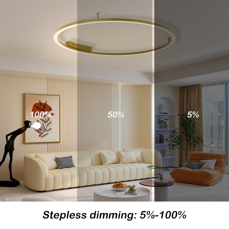 Immax NEO 07290-120G - LED+CCT himmennettävä kattovalaisin FINO LED/55W/230V 2700-6500K Tuya halkaisija 120 cm + kaukosäädin
