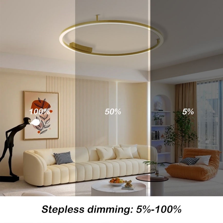 Immax NEO 07291-80G - LED+CCT Himmennettävä kattovalaisin FINO LED/55W/230V 2700-6500K Tuya halkaisija 80 cm + kaukosäädin