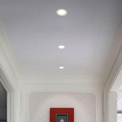 Immax NEO 07294L - Himennettävä alasvalo DOWN LED/12W/230V Wi-Fi Tuya Ø 12 cm valkoinen