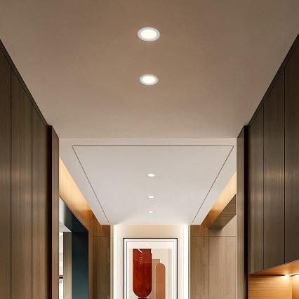 Immax NEO 07294L - Himennettävä alasvalo DOWN LED/12W/230V Wi-Fi Tuya Ø 12 cm valkoinen