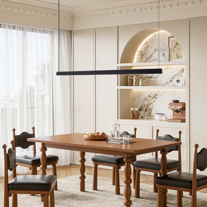 Immax NEO 07308L - Himmennettävä LED-riippuvalaisin vaijerilla MADEIRA LED/44W/230V Wi-Fi Tuya 202 cm musta + kaukosäädin