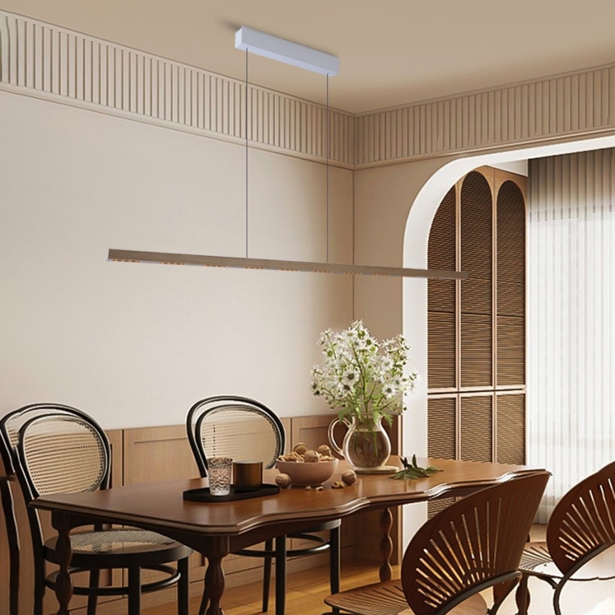 Immax NEO 07310L - LED-himmennettävä riippuvalaisin vaijerilla anturilla MADEIRA LED/37W/230V 157 cm saarni