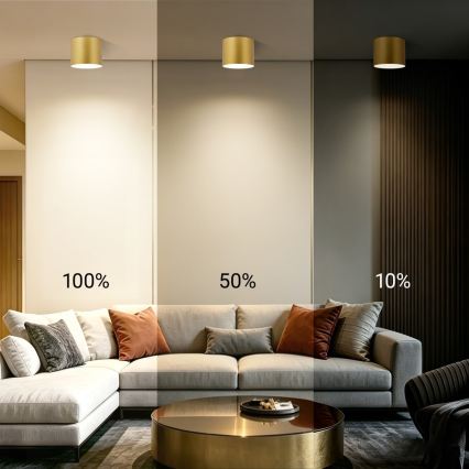 Immax NEO 07318L - LED-himmennettävä kattovalaisin RONDATE LED/32W/230V Ø 16,5 cm Wi‑Fi Tuya kulta