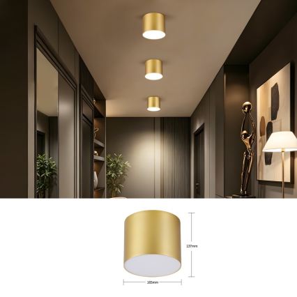 Immax NEO 07318L - LED-himmennettävä kattovalaisin RONDATE LED/32W/230V Ø 16,5 cm Wi‑Fi Tuya kulta