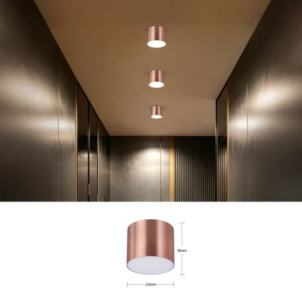 Immax NEO 07319L - LED-himmennettävä kattovalaisin RONDATE LED/18W/230V halkaisija 11,5 cm Wi-Fi Tuya ruusukulta