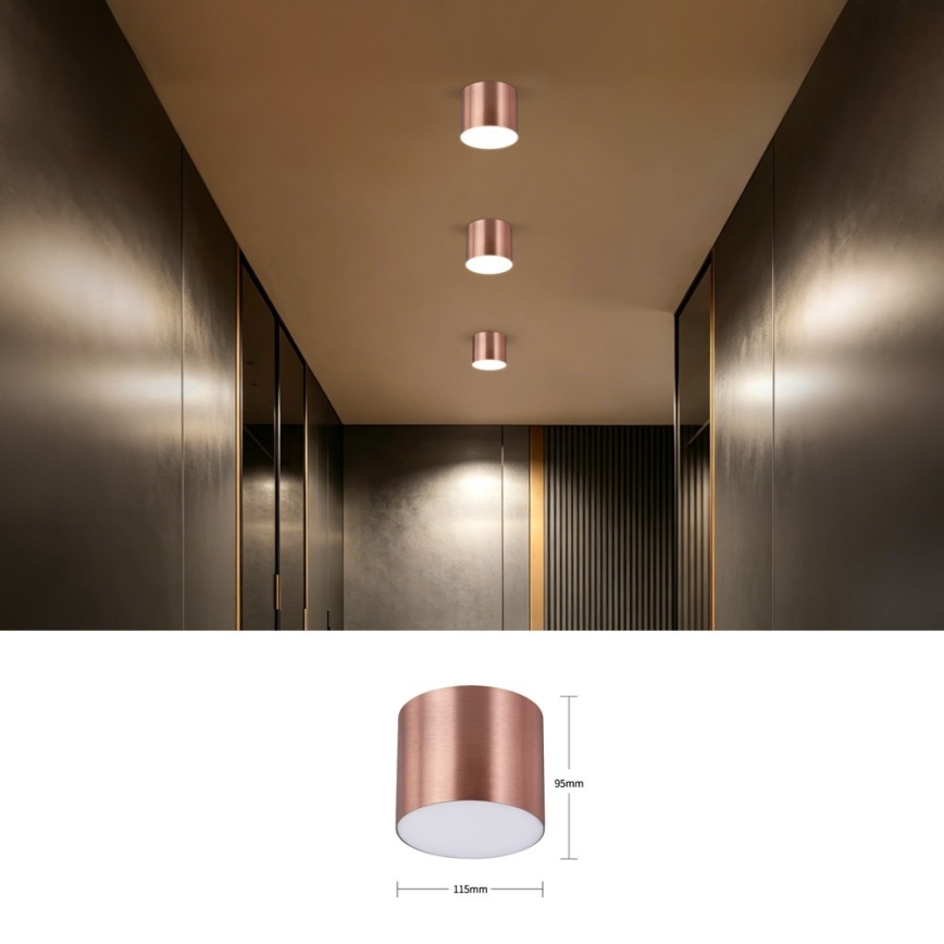 Immax NEO 07319L - LED-himmennettävä kattovalaisin RONDATE LED/18W/230V halkaisija 11,5 cm Wi-Fi Tuya ruusukulta