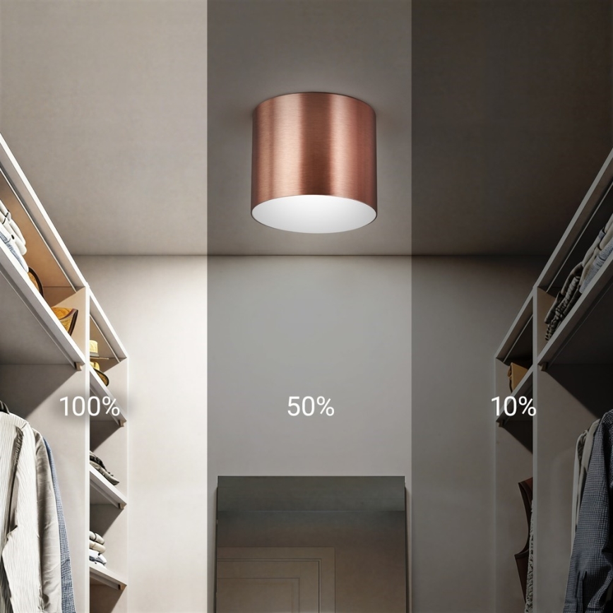 Immax NEO 07319L - LED-himmennettävä kattovalaisin RONDATE LED/18W/230V halkaisija 11,5 cm Wi-Fi Tuya ruusukulta