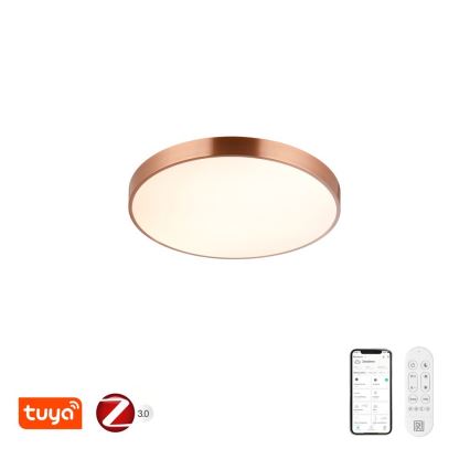 Immax NEO 07321L - Himmennettävä LED-kattovalaisin NEO LITE SEMPLICI LED/36W/230V halkaisija 40 cm kuparinvärinen + kaukosäädin