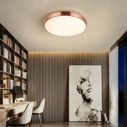 Immax NEO 07321L - Himmennettävä LED-kattovalaisin NEO LITE SEMPLICI LED/36W/230V halkaisija 40 cm kuparinvärinen + kaukosäädin