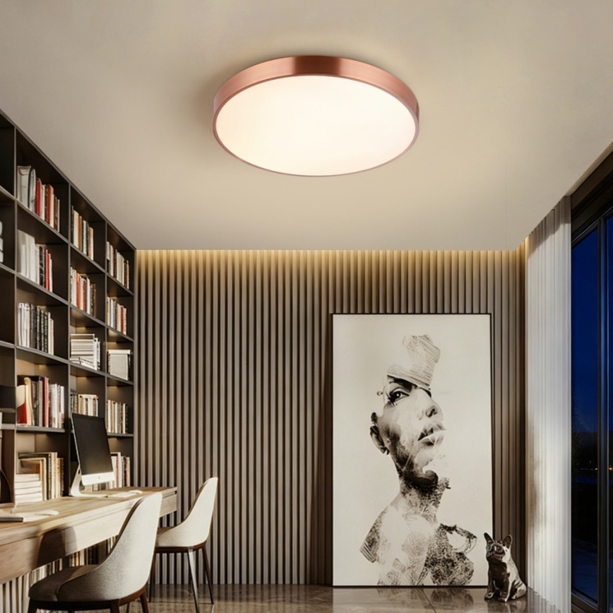 Immax NEO 07321L - Himmennettävä LED-kattovalaisin NEO LITE SEMPLICI LED/36W/230V halkaisija 40 cm kuparinvärinen + kaukosäädin