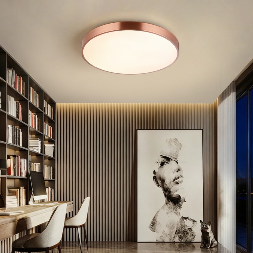 Immax NEO 07322L - himmennettävä LED-kattovalaisin NEO LITE SEMPLICI LED/60W/230V halkaisija 60 cm kuparinvärinen + kaukosäädin