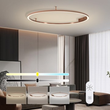 Immax NEO 07325-120C - FINO himmennettävä LED/72W/230V 120 cm kattovalaisin Tuya ruusukulta + kaukosäädin