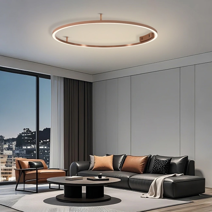 Immax NEO 07325-120C - FINO himmennettävä LED/72W/230V 120 cm kattovalaisin Tuya ruusukulta + kaukosäädin