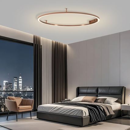 Immax NEO 07325-120C - FINO himmennettävä LED/72W/230V 120 cm kattovalaisin Tuya ruusukulta + kaukosäädin