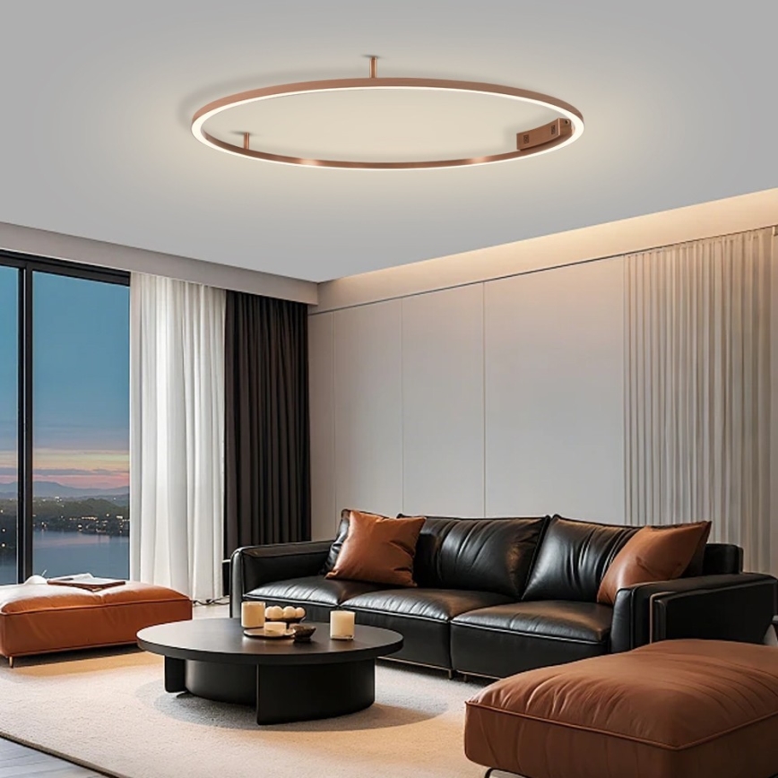 Immax NEO 07325-120C - FINO himmennettävä LED/72W/230V 120 cm kattovalaisin Tuya ruusukulta + kaukosäädin