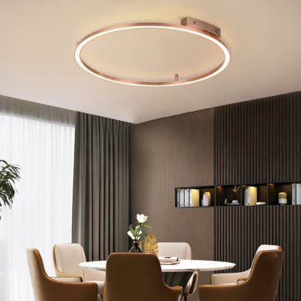 Immax NEO 07325-120C - FINO himmennettävä LED/72W/230V 120 cm kattovalaisin Tuya ruusukulta + kaukosäädin