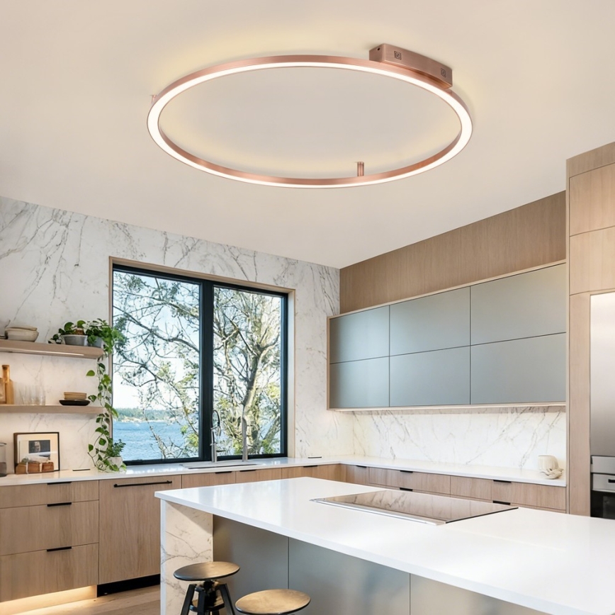 Immax NEO 07325-120C - FINO himmennettävä LED/72W/230V 120 cm kattovalaisin Tuya ruusukulta + kaukosäädin