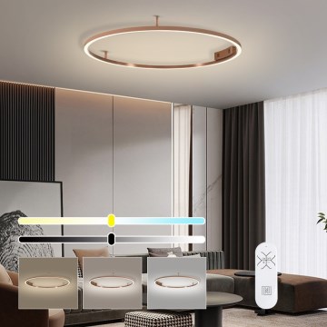 Immax NEO 07326-80C - himmennettävä LED-kattovalaisin FINO LED/55W/230V 80 cm Tuya ruusukulta + kaukosäädin