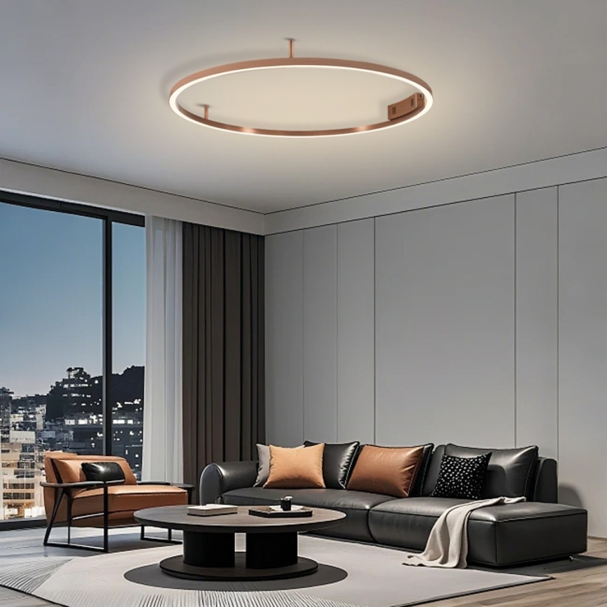 Immax NEO 07326-80C - himmennettävä LED-kattovalaisin FINO LED/55W/230V 80 cm Tuya ruusukulta + kaukosäädin