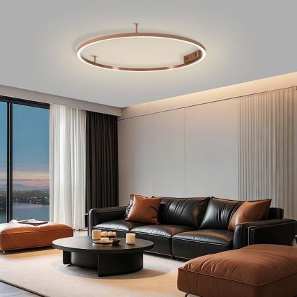 Immax NEO 07326-80C - himmennettävä LED-kattovalaisin FINO LED/55W/230V 80 cm Tuya ruusukulta + kaukosäädin
