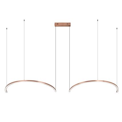 Immax NEO 07328L - LED-himmennettävä riippuvalaisin vaijerilla FINO LED/72W/230V 120 cm ruusukulta Tuya + kauko-ohjain